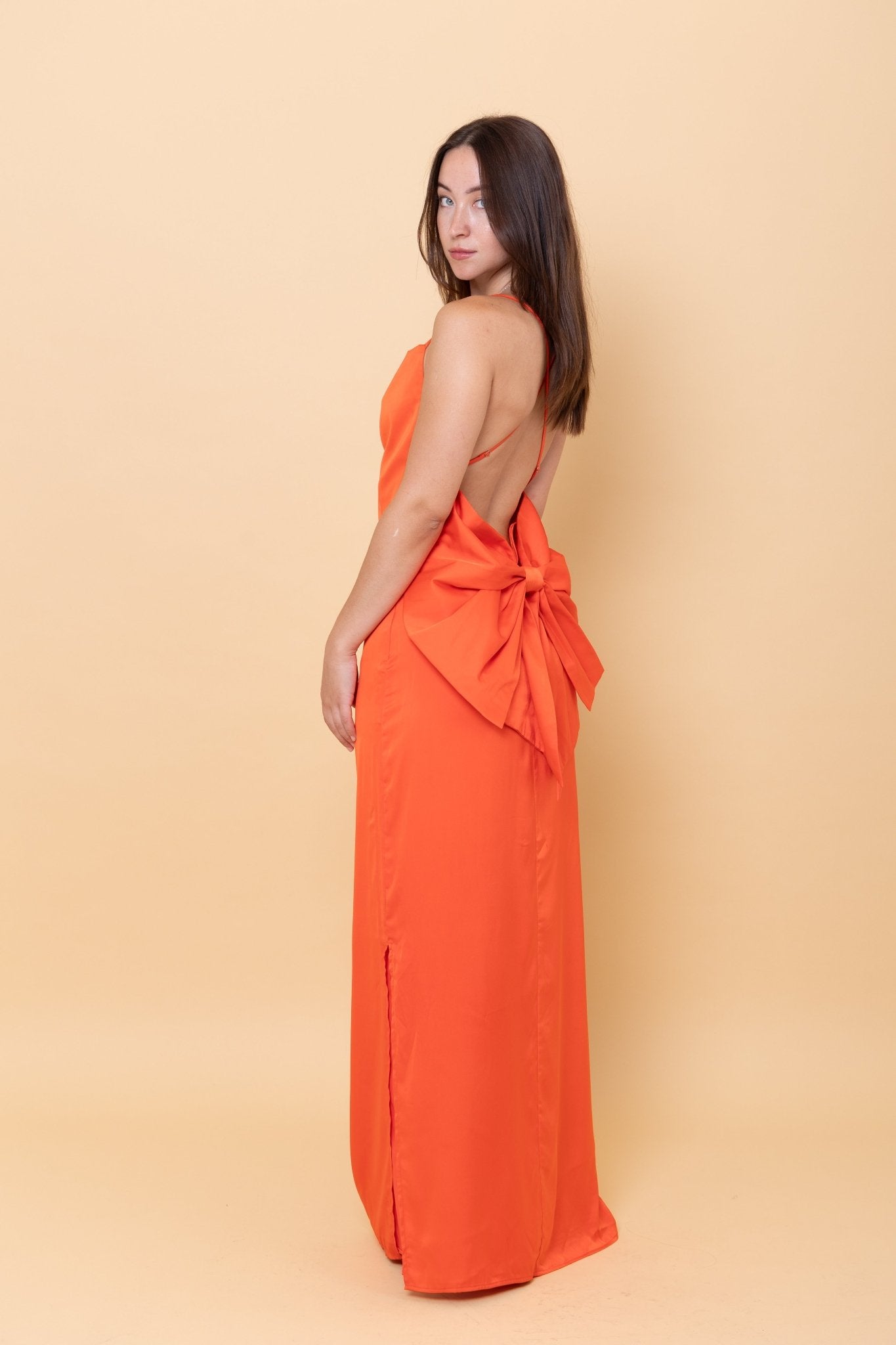 Scarlett Backless Bow Dress - #GT#