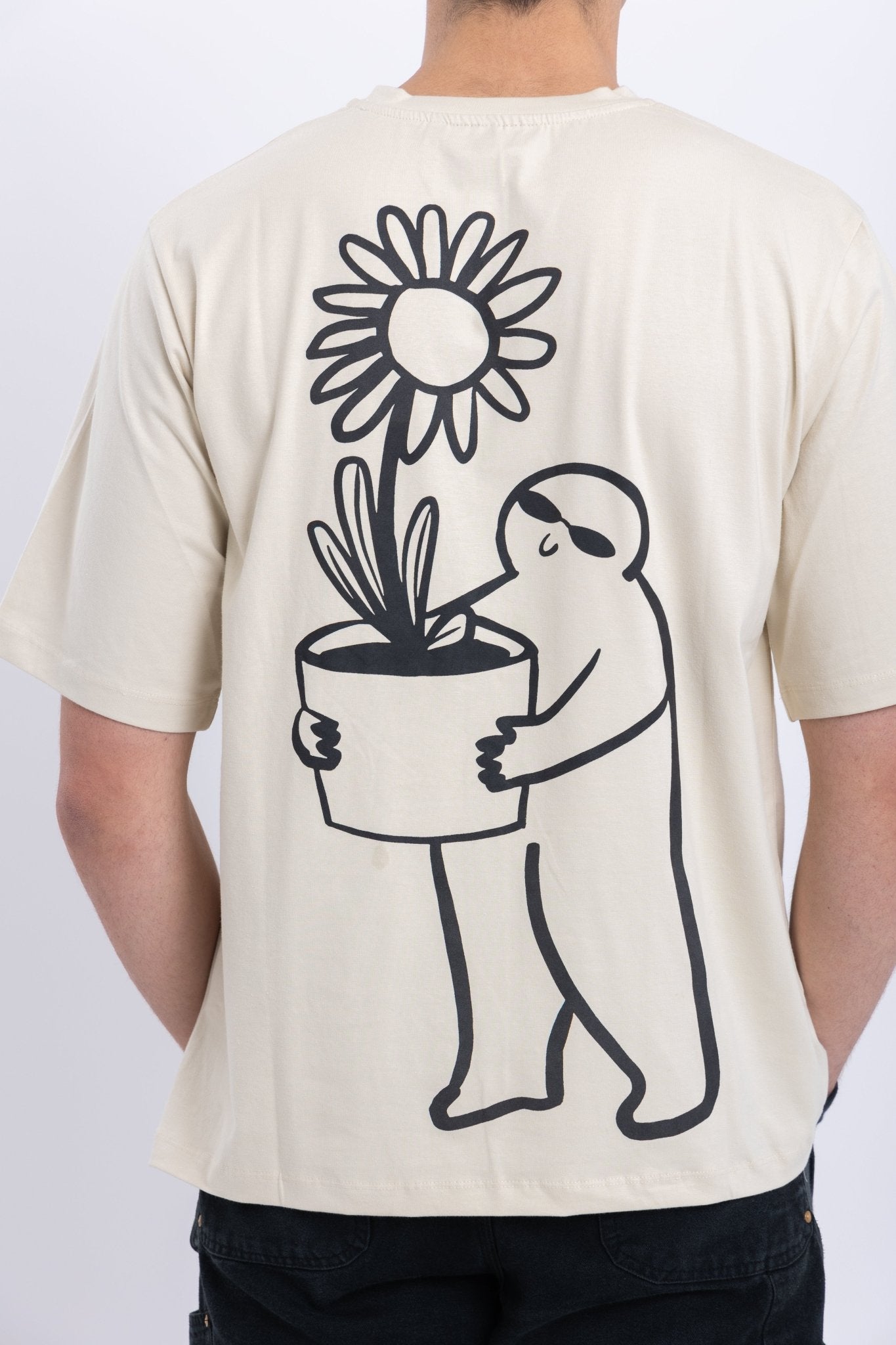 Sunflower Pot T-Shirt – Beige - #GT#